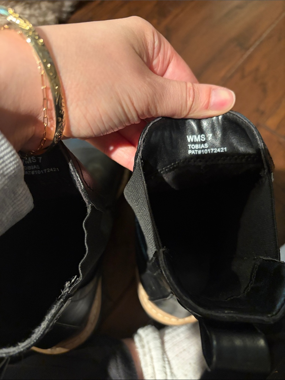Dolce Vita Black Leather “Tobias” Chelsea Lug Boots— Size 7— EUC - Picture 3 of 8